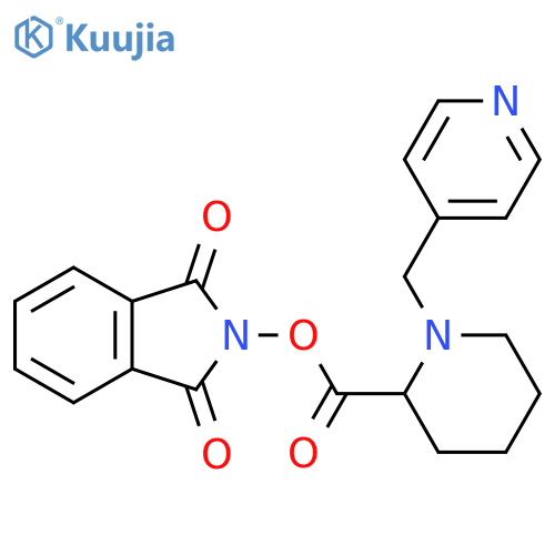 1,3-dioxo-2,3-dihydro-1H-isoindol-2-yl 1-[(pyridin-4-yl)methyl]piperidine-2-carboxylate structure
