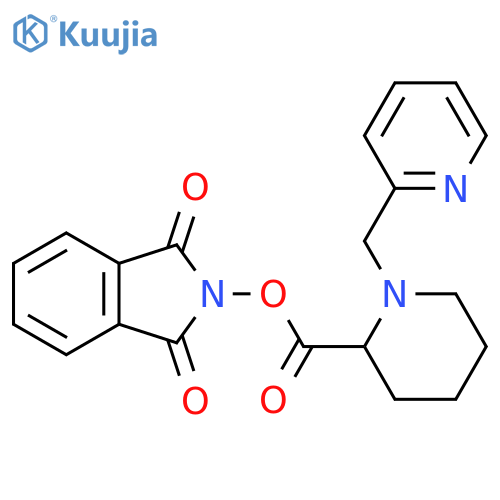 1,3-dioxo-2,3-dihydro-1H-isoindol-2-yl 1-[(pyridin-2-yl)methyl]piperidine-2-carboxylate structure