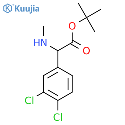 Tert-butyl 2-(3,4-dichlorophenyl)-2-(methylamino)acetate structure