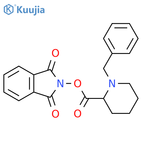 1,3-dioxo-2,3-dihydro-1H-isoindol-2-yl 1-benzylpiperidine-2-carboxylate structure