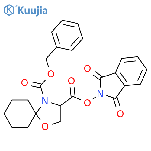 4-benzyl 3-(1,3-dioxo-2,3-dihydro-1H-isoindol-2-yl) 1-oxa-4-azaspiro[4.5]decane-3,4-dicarboxylate structure