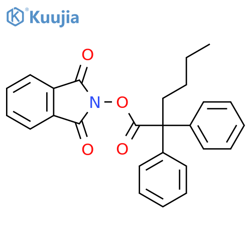 1,3-dioxo-2,3-dihydro-1H-isoindol-2-yl 2,2-diphenylhexanoate structure