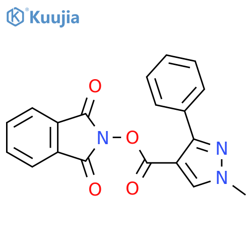 1,3-dioxo-2,3-dihydro-1H-isoindol-2-yl 1-methyl-3-phenyl-1H-pyrazole-4-carboxylate structure