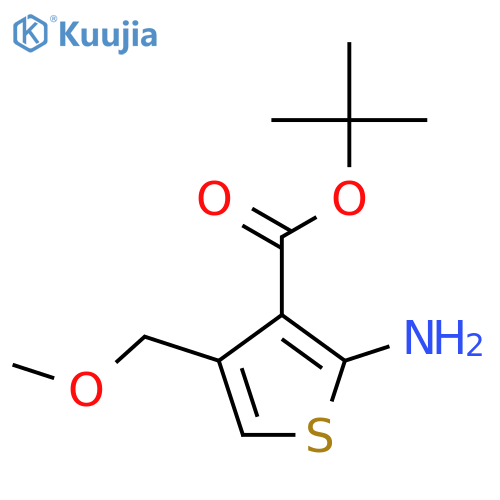 Tert-butyl 2-amino-4-(methoxymethyl)thiophene-3-carboxylate structure