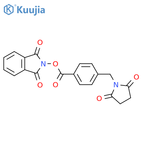 1,3-dioxo-2,3-dihydro-1H-isoindol-2-yl 4-[(2,5-dioxopyrrolidin-1-yl)methyl]benzoate structure