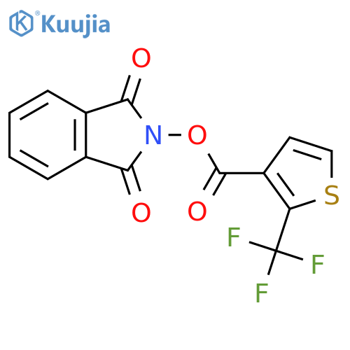 1,3-dioxo-2,3-dihydro-1H-isoindol-2-yl 2-(trifluoromethyl)thiophene-3-carboxylate structure