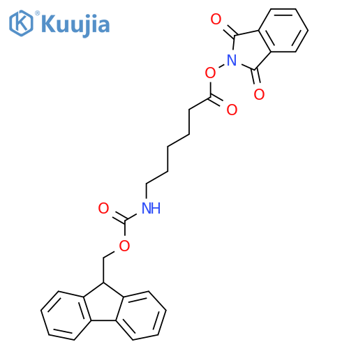 1,3-dioxo-2,3-dihydro-1H-isoindol-2-yl 6-({[(9H-fluoren-9-yl)methoxy]carbonyl}amino)hexanoate structure