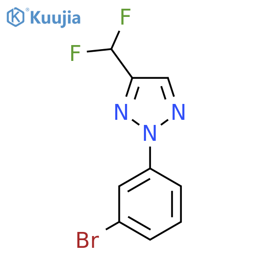 2-(3-Bromophenyl)-4-(difluoromethyl)triazole structure