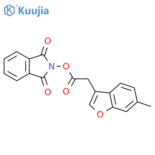 1,3-dioxo-2,3-dihydro-1H-isoindol-2-yl 2-(6-methyl-1-benzofuran-3-yl)acetate structure