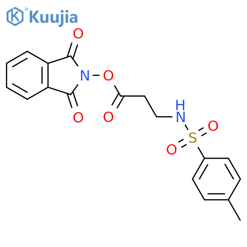 1,3-dioxo-2,3-dihydro-1H-isoindol-2-yl 3-(4-methylbenzenesulfonamido)propanoate structure
