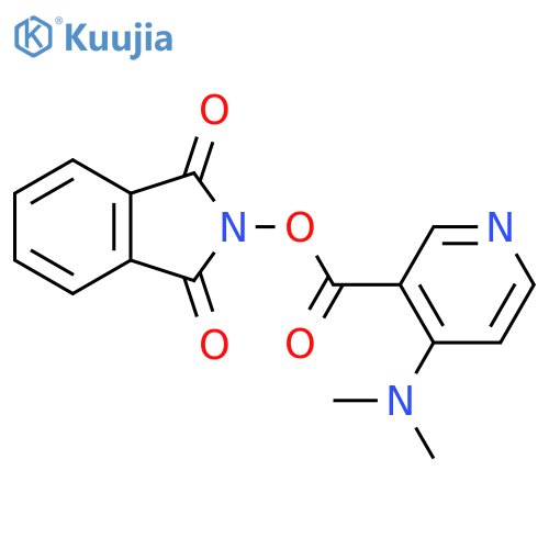1,3-dioxo-2,3-dihydro-1H-isoindol-2-yl 4-(dimethylamino)pyridine-3-carboxylate structure