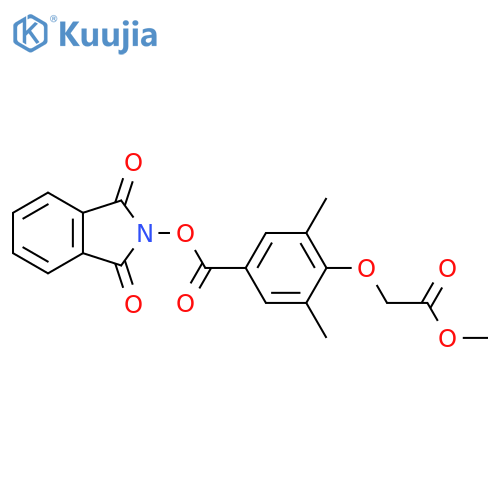 1,3-dioxo-2,3-dihydro-1H-isoindol-2-yl 4-(2-methoxy-2-oxoethoxy)-3,5-dimethylbenzoate structure