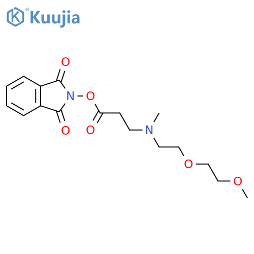 1,3-dioxo-2,3-dihydro-1H-isoindol-2-yl 3-{[2-(2-methoxyethoxy)ethyl](methyl)amino}propanoate structure