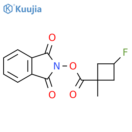1,3-dioxo-2,3-dihydro-1H-isoindol-2-yl 3-fluoro-1-methylcyclobutane-1-carboxylate structure