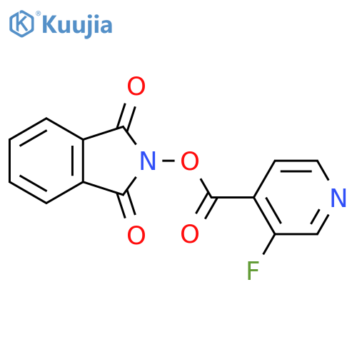 1,3-dioxo-2,3-dihydro-1H-isoindol-2-yl 3-fluoropyridine-4-carboxylate structure