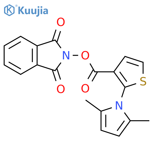 1,3-dioxo-2,3-dihydro-1H-isoindol-2-yl 2-(2,5-dimethyl-1H-pyrrol-1-yl)thiophene-3-carboxylate structure