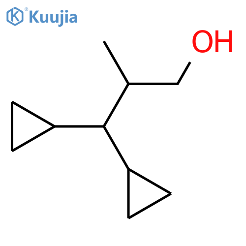3,3-Dicyclopropyl-2-methylpropan-1-ol structure