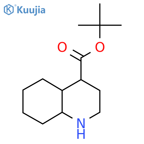 Tert-butyl decahydroquinoline-4-carboxylate structure