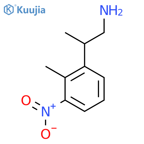 2-(2-Methyl-3-nitrophenyl)propan-1-amine structure