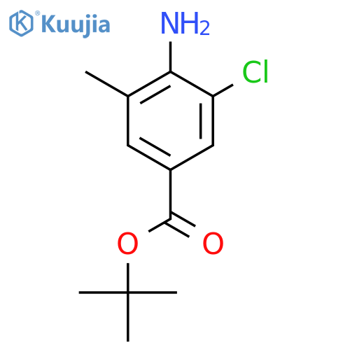 Tert-butyl 4-amino-3-chloro-5-methylbenzoate structure