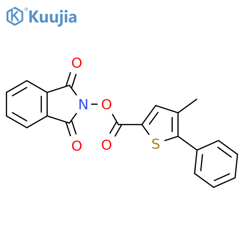 1,3-dioxo-2,3-dihydro-1H-isoindol-2-yl 4-methyl-5-phenylthiophene-2-carboxylate structure
