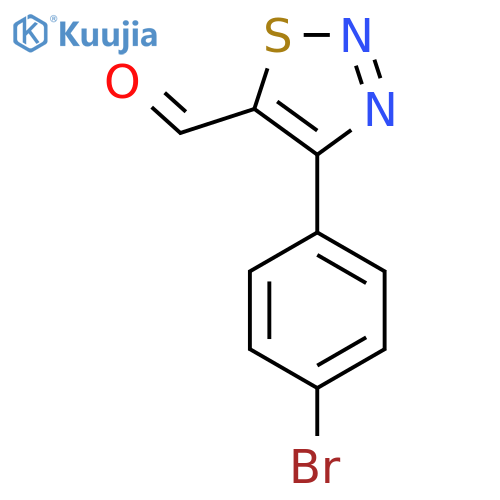 4-(4-Bromophenyl)thiadiazole-5-carbaldehyde structure