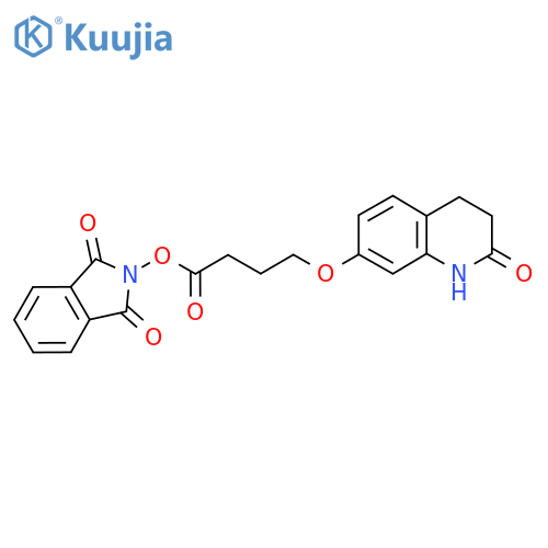 1,3-dioxo-2,3-dihydro-1H-isoindol-2-yl 4-[(2-oxo-1,2,3,4-tetrahydroquinolin-7-yl)oxy]butanoate structure