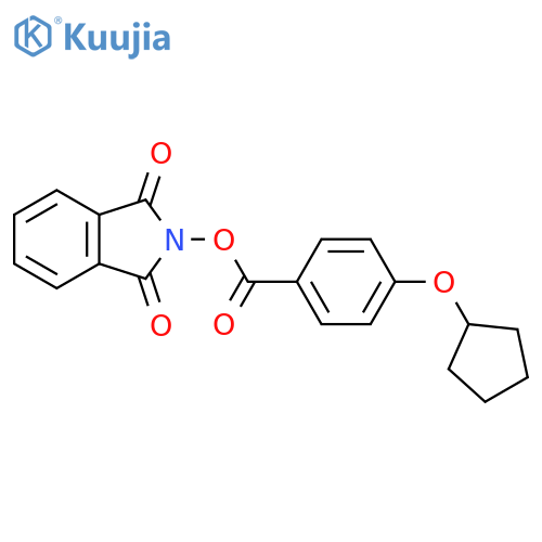 1,3-dioxo-2,3-dihydro-1H-isoindol-2-yl 4-(cyclopentyloxy)benzoate structure