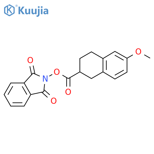 1,3-dioxo-2,3-dihydro-1H-isoindol-2-yl 6-methoxy-1,2,3,4-tetrahydronaphthalene-2-carboxylate structure
