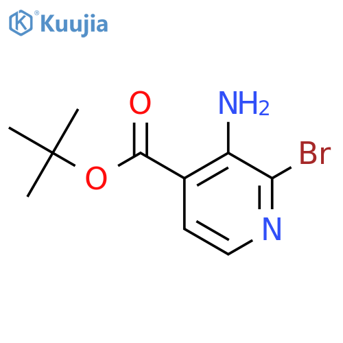 Tert-butyl 3-amino-2-bromopyridine-4-carboxylate structure