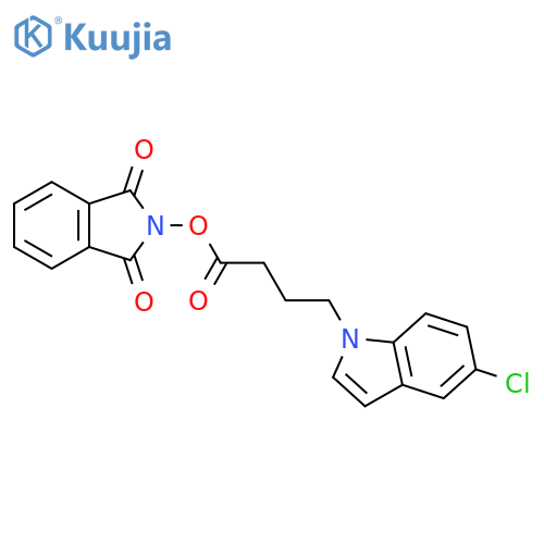 1,3-dioxo-2,3-dihydro-1H-isoindol-2-yl 4-(5-chloro-1H-indol-1-yl)butanoate structure