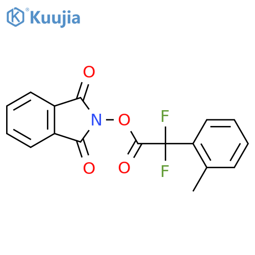 1,3-dioxo-2,3-dihydro-1H-isoindol-2-yl 2,2-difluoro-2-(2-methylphenyl)acetate structure