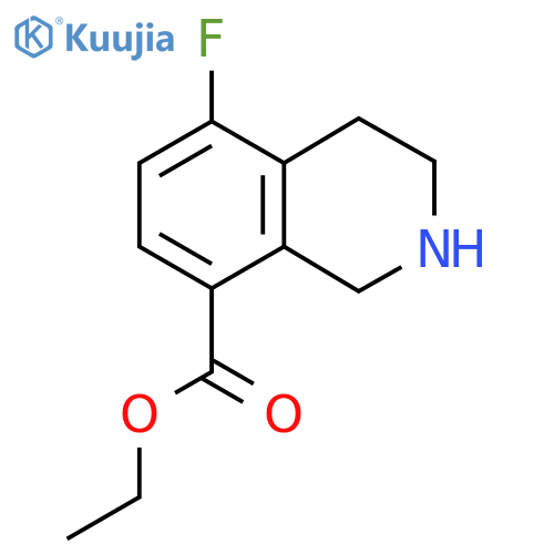 Ethyl 5-fluoro-1,2,3,4-tetrahydroisoquinoline-8-carboxylate structure