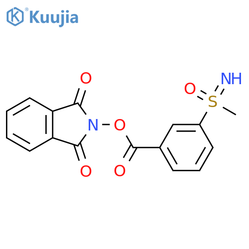 1,3-dioxo-2,3-dihydro-1H-isoindol-2-yl 3-[imino(methyl)oxo-lambda6-sulfanyl]benzoate structure