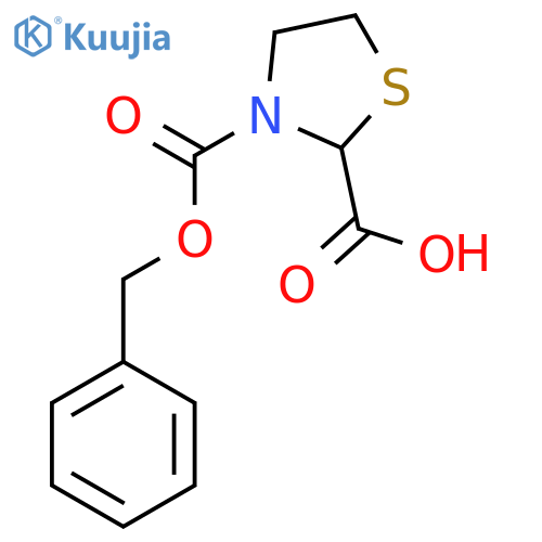 3-[(Benzyloxy)carbonyl]-1,3-thiazolidine-2-carboxylic acid structure