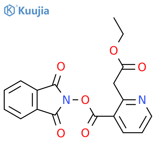 1,3-dioxo-2,3-dihydro-1H-isoindol-2-yl 2-(2-ethoxy-2-oxoethyl)pyridine-3-carboxylate structure