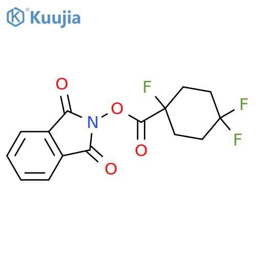 1,3-dioxo-2,3-dihydro-1H-isoindol-2-yl 1,4,4-trifluorocyclohexane-1-carboxylate structure