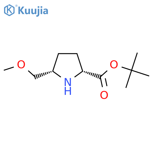 Tert-butyl (2R,5S)-5-(methoxymethyl)pyrrolidine-2-carboxylate structure