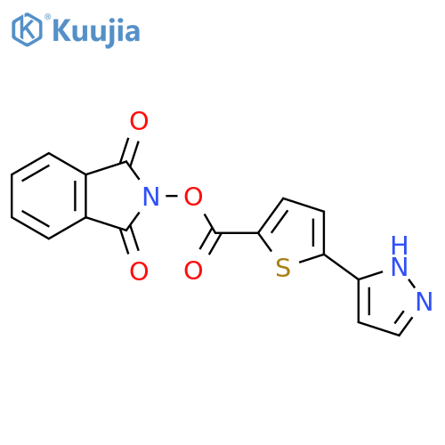 1,3-dioxo-2,3-dihydro-1H-isoindol-2-yl 5-(1H-pyrazol-3-yl)thiophene-2-carboxylate structure