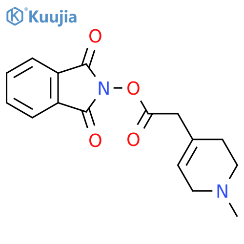 1,3-dioxo-2,3-dihydro-1H-isoindol-2-yl 2-(1-methyl-1,2,3,6-tetrahydropyridin-4-yl)acetate structure