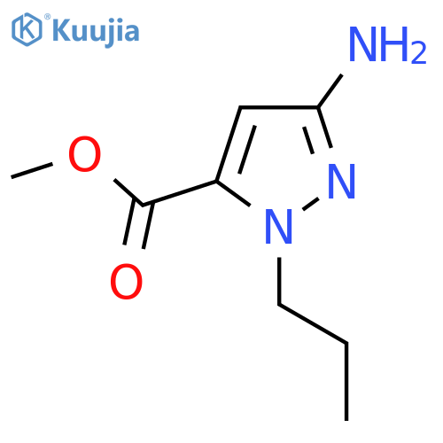 Methyl 5-amino-2-propylpyrazole-3-carboxylate structure