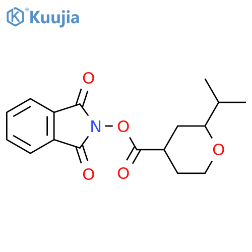 1,3-dioxo-2,3-dihydro-1H-isoindol-2-yl 2-(propan-2-yl)oxane-4-carboxylate structure
