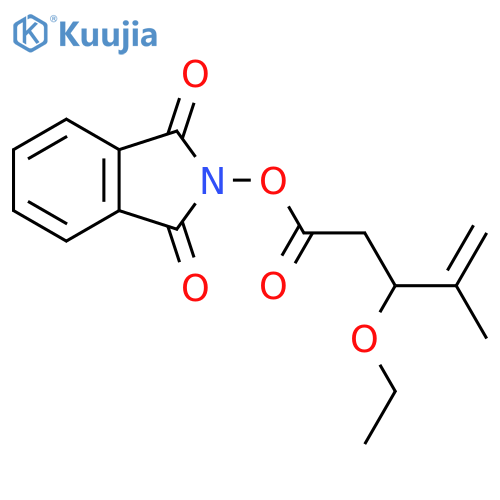 1,3-dioxo-2,3-dihydro-1H-isoindol-2-yl 3-ethoxy-4-methylpent-4-enoate structure