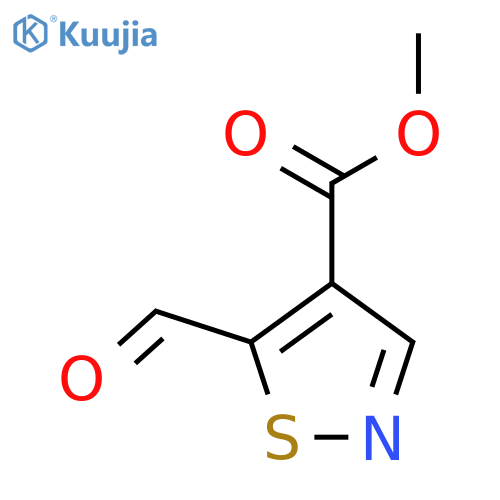Methyl 5-formyl-1,2-thiazole-4-carboxylate structure