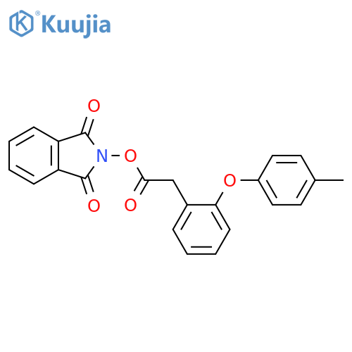 1,3-dioxo-2,3-dihydro-1H-isoindol-2-yl 2-[2-(4-methylphenoxy)phenyl]acetate structure