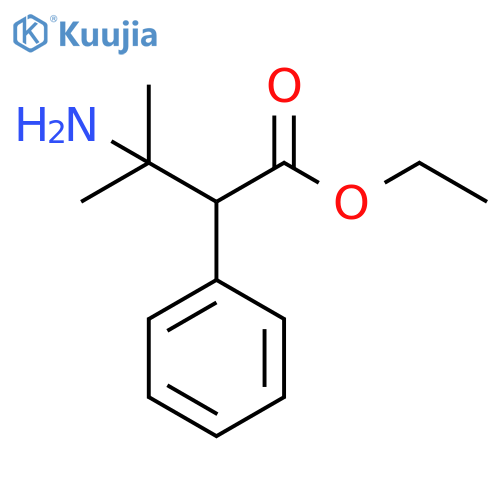 Ethyl α-(1-amino-1-methylethyl)benzeneacetate structure