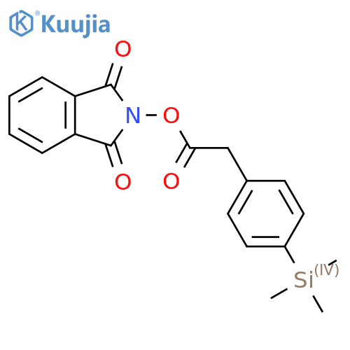 1,3-dioxo-2,3-dihydro-1H-isoindol-2-yl 2-[4-(trimethylsilyl)phenyl]acetate structure