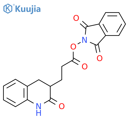 1,3-dioxo-2,3-dihydro-1H-isoindol-2-yl 3-(2-oxo-1,2,3,4-tetrahydroquinolin-3-yl)propanoate structure