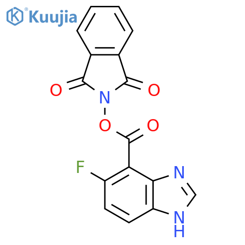 1,3-dioxo-2,3-dihydro-1H-isoindol-2-yl 5-fluoro-1H-1,3-benzodiazole-4-carboxylate structure