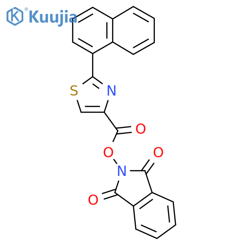 1,3-dioxo-2,3-dihydro-1H-isoindol-2-yl 2-(naphthalen-1-yl)-1,3-thiazole-4-carboxylate structure